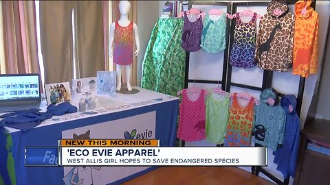 9-year-old girl living with autism creates own clothing line to save endangered animals