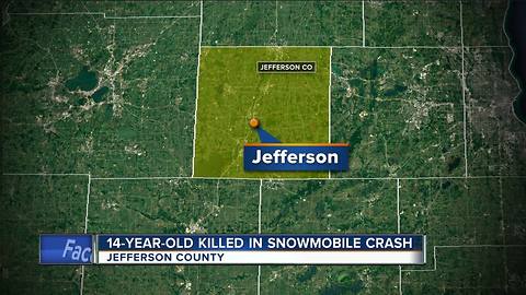 14-year-old boy killed in Jefferson County snowmobile crash identified