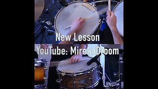 New Lesson @MireksDroom: Rudimental Ritual Singles, Doubles, Paradiddles