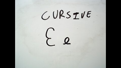 Cursive E