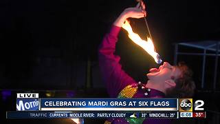 Mardi Gras fun at Six Flags America