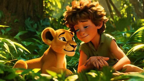 The Boy and the Lion Cub