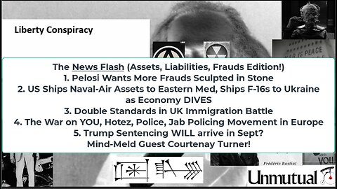 Liberty Conspiracy LIVE 8-5-24! US Ships, Planes To MidEast, F-16s to Ukraine, UK Riots, Courtenay T
