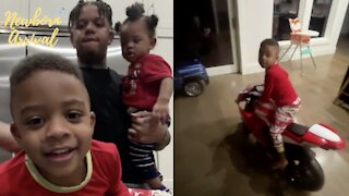 Yella Beezy Son MJ Shows Off His Electric Motorcycle! 🏍
