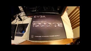 EVGA SuperNOVA 1000 T2, 80+ TITANIUM 1000W Power Supply Unboxing