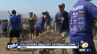 Volunteers beautify local veteran's home