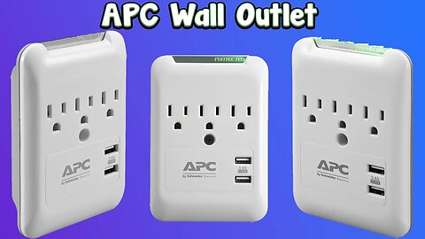 APC Wall Outlet Surge Protector and USB Ports | 540 Joule Surge Protection! Protect Your Devices