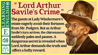 Learn English through story ⭐ Level 2 - Lord Arthur Savile's Crime | WooEnglish