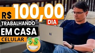 1 APLICATIVO HOME OFFICE QUE PAGA 100 REAIS POR DIA [Ganhe Dinheiro com o Celular]