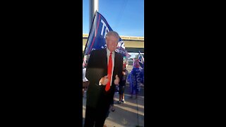 Patriots Marhing for Trump