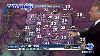 Some light snow may slick the roads tonight