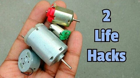 2 Brilliant Life Hacks With DC Motor