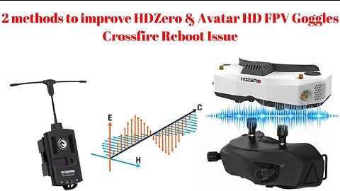 2 methods to solve and improve HDZero & Avatar HD FPV goggles shut down issue when using Crossfire