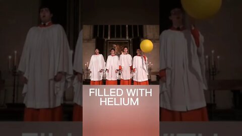 Choir Boy Achieved Perfection With A Helium Balloon!