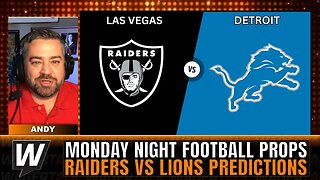 NFL Monday Night Football Prop Picks & Predictions | Raiders vs Lions | Prop It Up 10/30