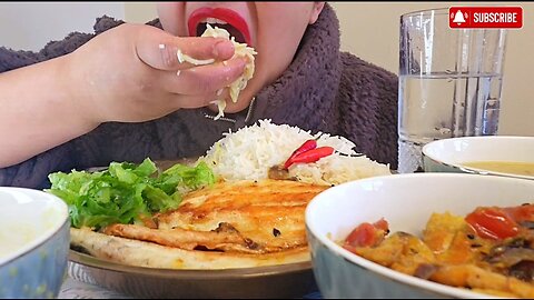 EATING SPICY GRILLED FISH RICE DAAL #asmr #youtube #recipes