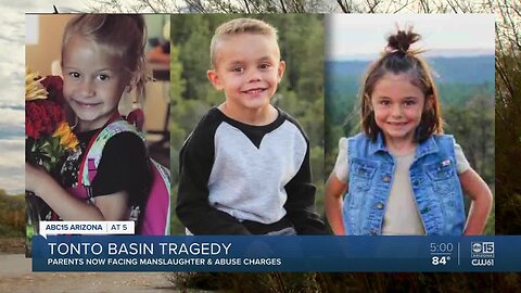 Parents of children swept away by floodwaters in Tonto Basin facing manslaughter, child abuse charges