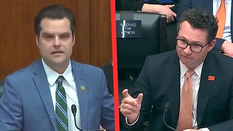 Matt Gaetz CONFRONTS Witness on Gov't ILLEGALLY Targeting Gun Owners