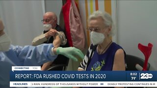 New report shows COVID-19 tests were rushed