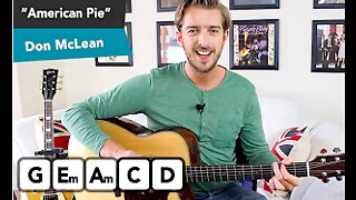 "American Pie" Guitar Lesson Tutorial - Made Simple for Beginners