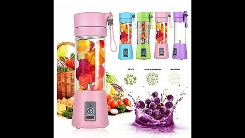 Portable Blender With USB Rechargeable Mini Kitchen Fruit Juice Mixer Home Simple