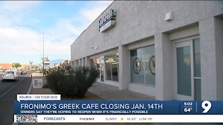 Fronimo's Greek Cafe on Speedway closing Jan. 14