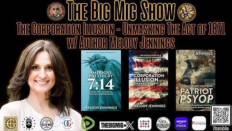 The Corporation Illusion - Unmasking The Act of 1871 w/ Author Melody Jennings |EP331