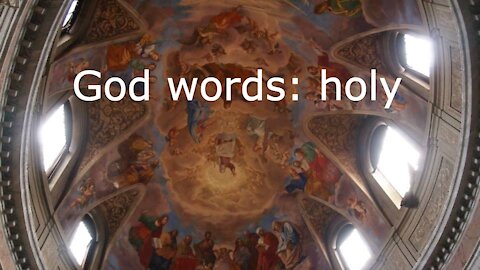 God words: holy
