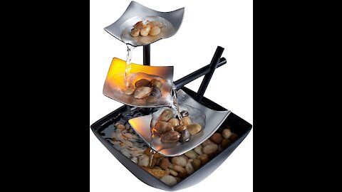 #HoMedics_Indoor_3_Tier_Relaxation_Tabletop_Fountain