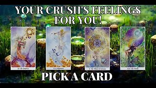 DOES YOUR CRUSH HAVE FEELINGS FOR YOU? 🔮Pick a Card 💜 Is Your Crush Interested in You?💟 #lovereading