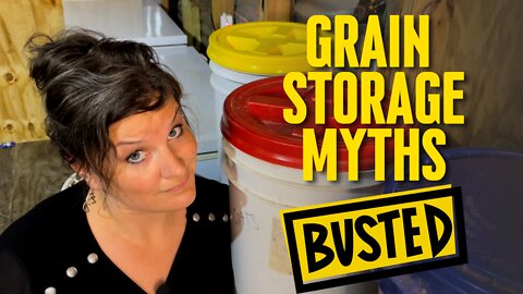 Three Biggest Grain Storage MYTHS BUSTED | Prepper Pantry Myths | How to Store Grains