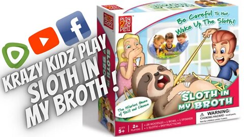 Krazy Kidz Play Sloth in My Broth | Krazy Kidz Creations
