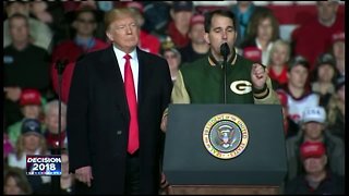 President Trump campaigns for candidates in Wis.