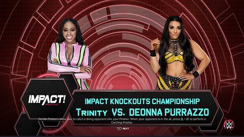 Impact Wrestling Slammiversary 2023 Deonna Purrazzo vs Trinity for the Impact Knockouts World Title