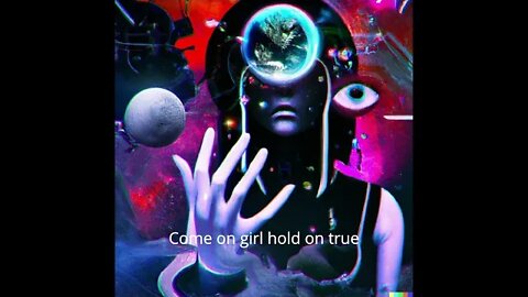 AI generated art from lyrics ,Come on girl! by Darmin De'flern, Metal Core/Thrash/Rock+ fusion.