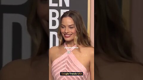 Margot Robbie Golden Globes 2023 #margotrobbie #shorts #shortvideo