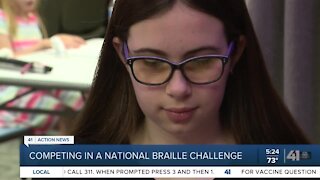 Competing in a national braille challenge
