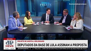 Doze deputados da base de Lula assinam PL de anistia a Bolsonaro; bancada analisa | LINHA DE FRENTE