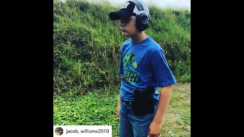 10 year old running a Glock 44