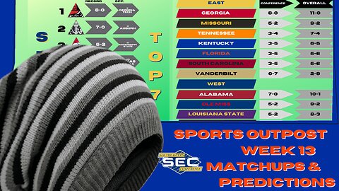 Late Non Conference Rivalry Weekend | SEC Wk 13 Preview