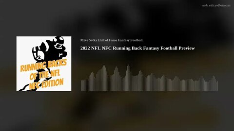 2022 NFL NFC Running Back Fantasy Football Preview
