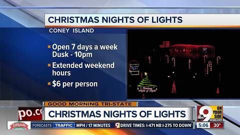 How to enjoy Christmas Nights of Lights show at Coney Island this month