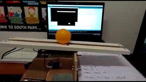 Ball and beam using camera (Arduino)