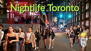 【4K】Nightlife Toronto Canada 🇨🇦