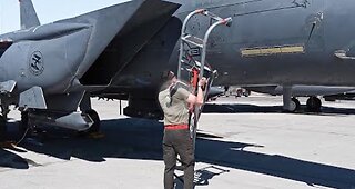 Preparing US Gigantic F-15 Before Scary Dogfight at Extreme Altitudes