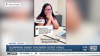 Valley woman in viral video receives surprise baby shower