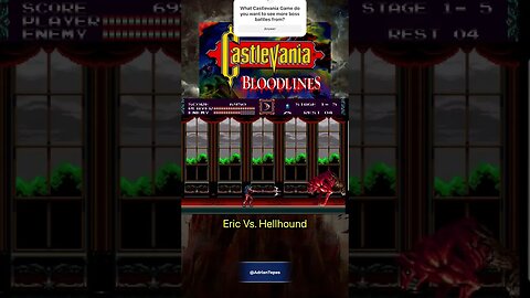 Castlevania : Bloodlines - Eric Lecarde vs. Hellhound #adriantepes #gaming #castlevania #bloodlines