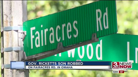 Governor Rickett's son robbed at gunpoint