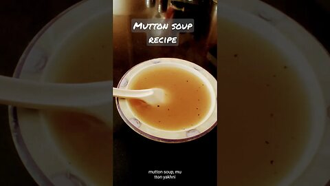 mutton soup | mutton stock | mutton yakhni | fat loss remedy | diet recipe