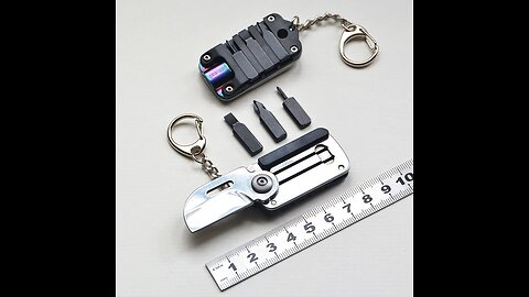 Multifunctional Screwdriver Pocket Fold Mini Knife EDC Portable Keyring